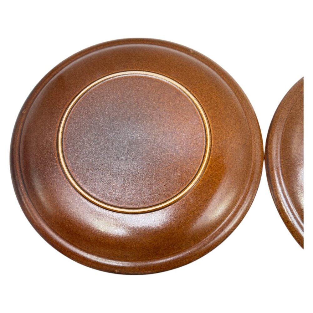 Capricorn Medallion Wedgwood Lot 2 Dinner Plate 10 inch Brown Gold Vintage 1970s - Picture 8 of 9